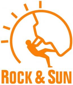 climbing coaching rock and sun
