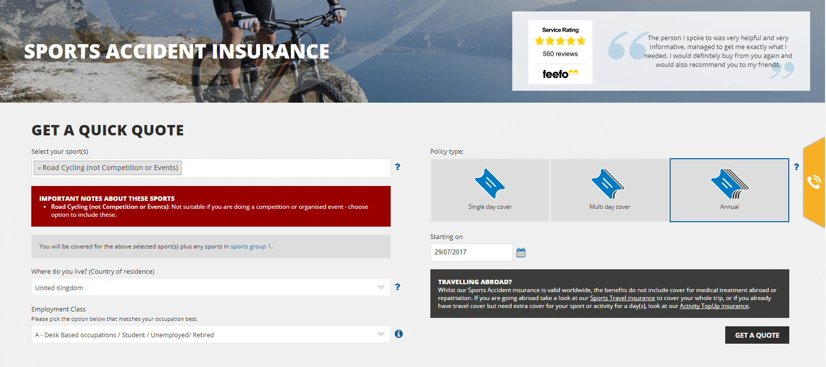 Policy Wording SportsCover Direct