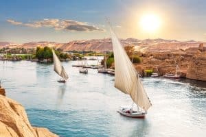 Traditional Nile sailboats