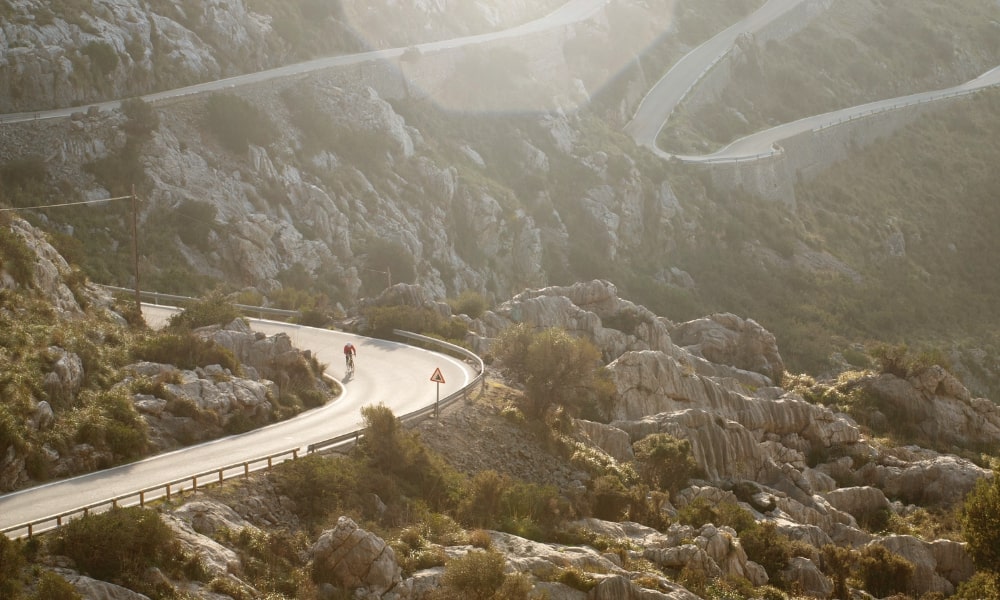 Riding Mountain Roads in Spain