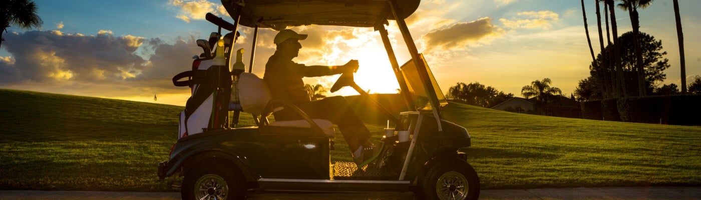 single seat golf buggy hire