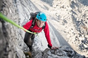 Female limber with a rope