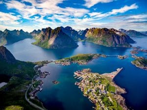 Lofoten archipelago islands