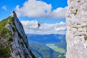 resize-image Extreme Via ferrata climber