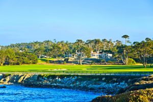 Beautiful houses at the Pebble Beach Golf Course in Pebble Beach