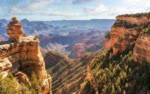 View above the Grand Canyon