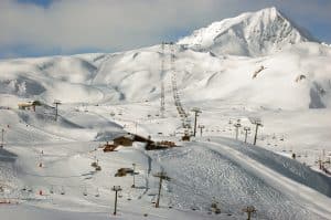 View of Paradiski ski resort