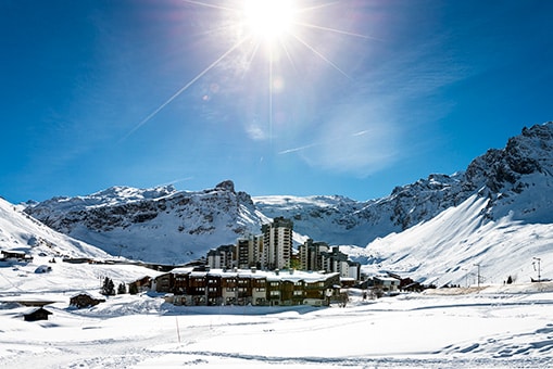 Snowboarding in Tignes