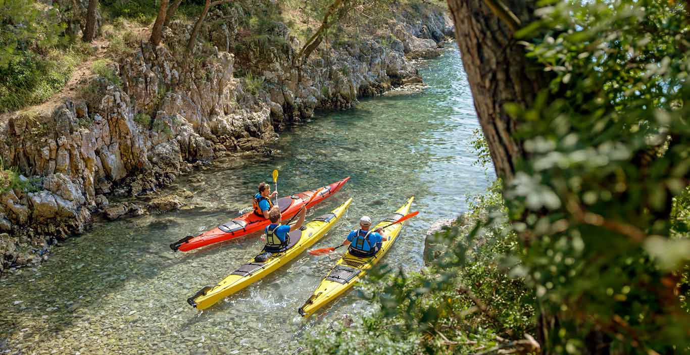 Kayaking in Croatia