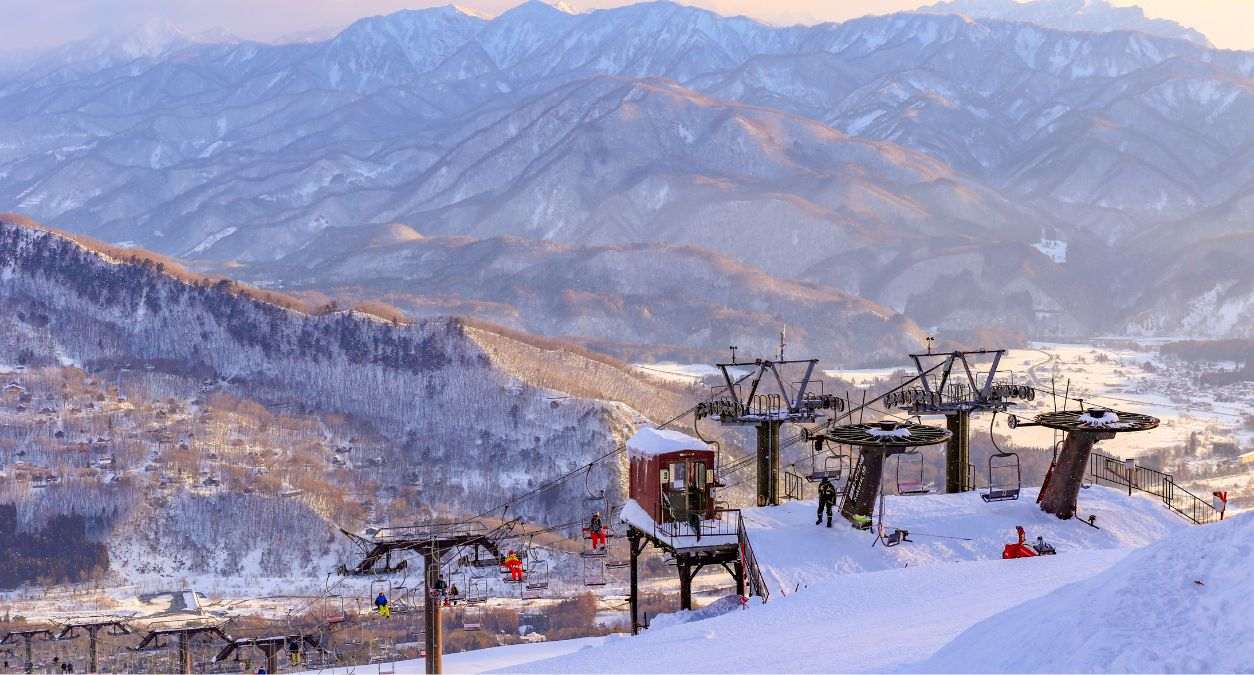 Skiing in Japan