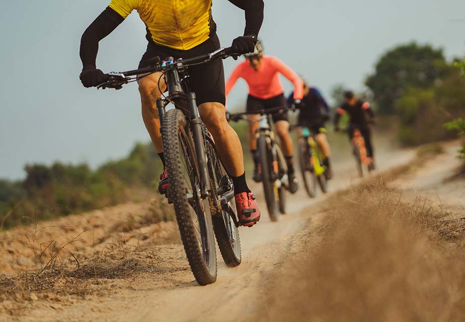 Biking part of adventure race