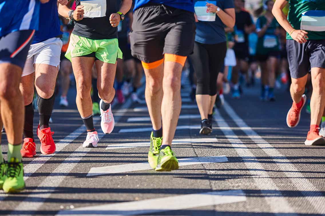 Group of runners at an event
