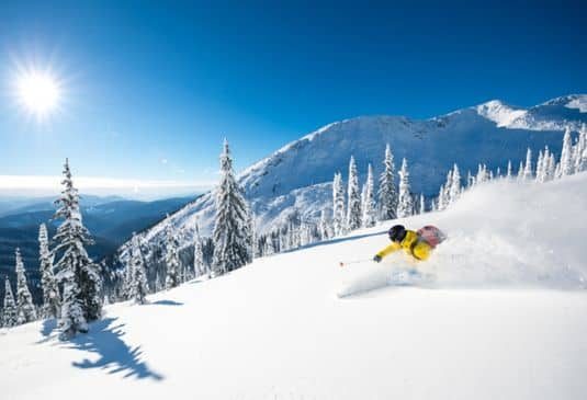 Heli skiing in BC