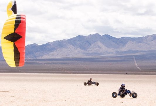 Kite buggy landcape