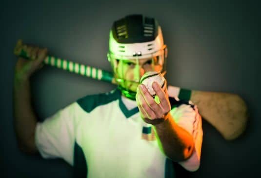 Player Holding Hurling Ball