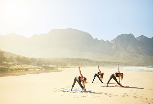 Yoga on the beach