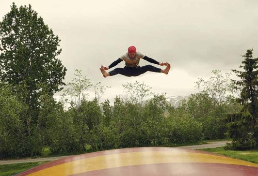 trampoline jump